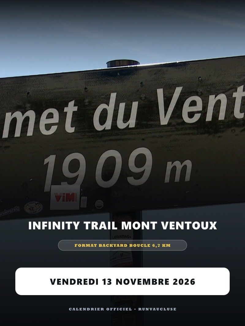Affiche de la course Infinity Trail Mont Ventoux - Bedoin Vaucluse