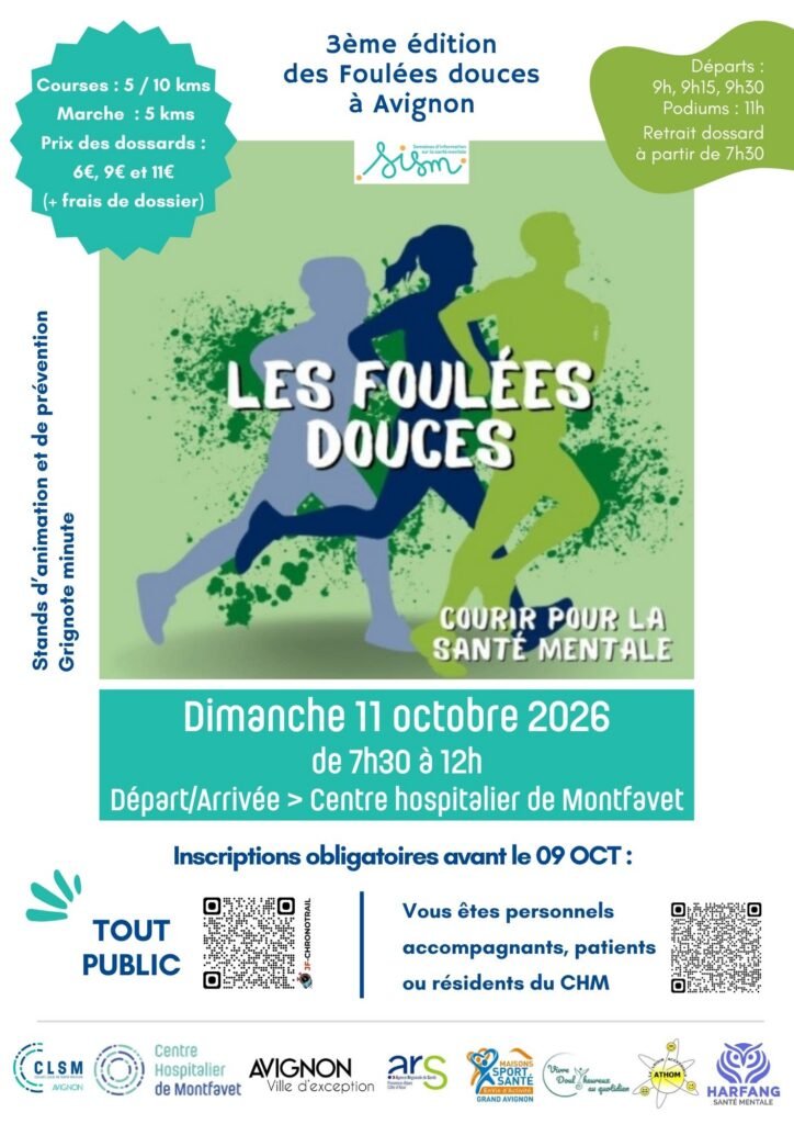 Affiche de la course Les Foulées Douces - Montfavet Vaucluse