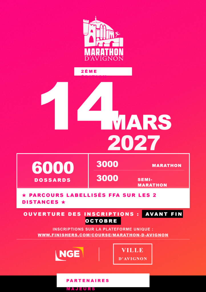 Affiche de la course Marathon d'Avignon - Avignon Vaucluse